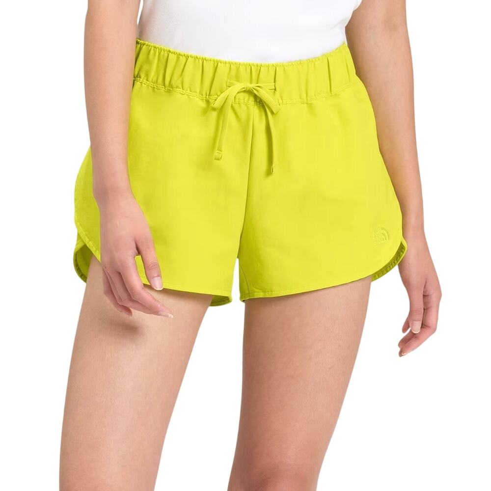 The North Face Class V Mini Shorts Sulphur Spring Green Womens Size Medium NWT